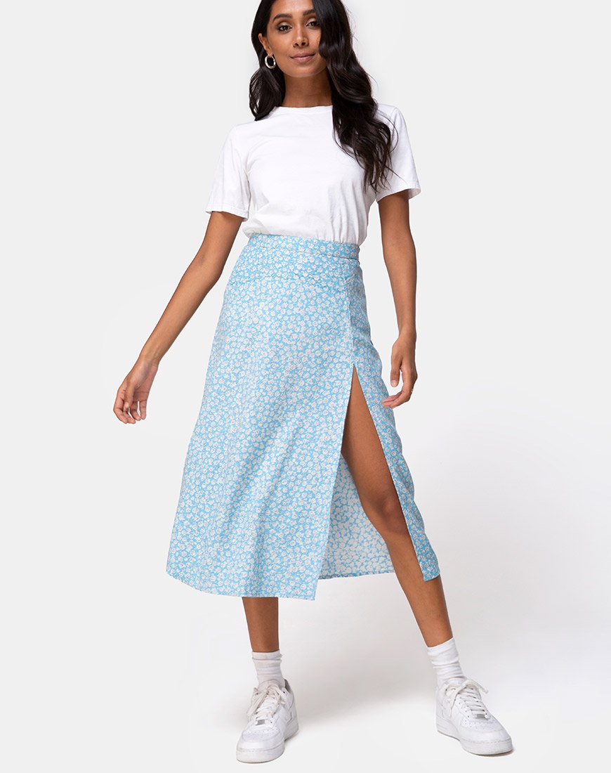 Saika Midirock in Ditsy Rose Blau