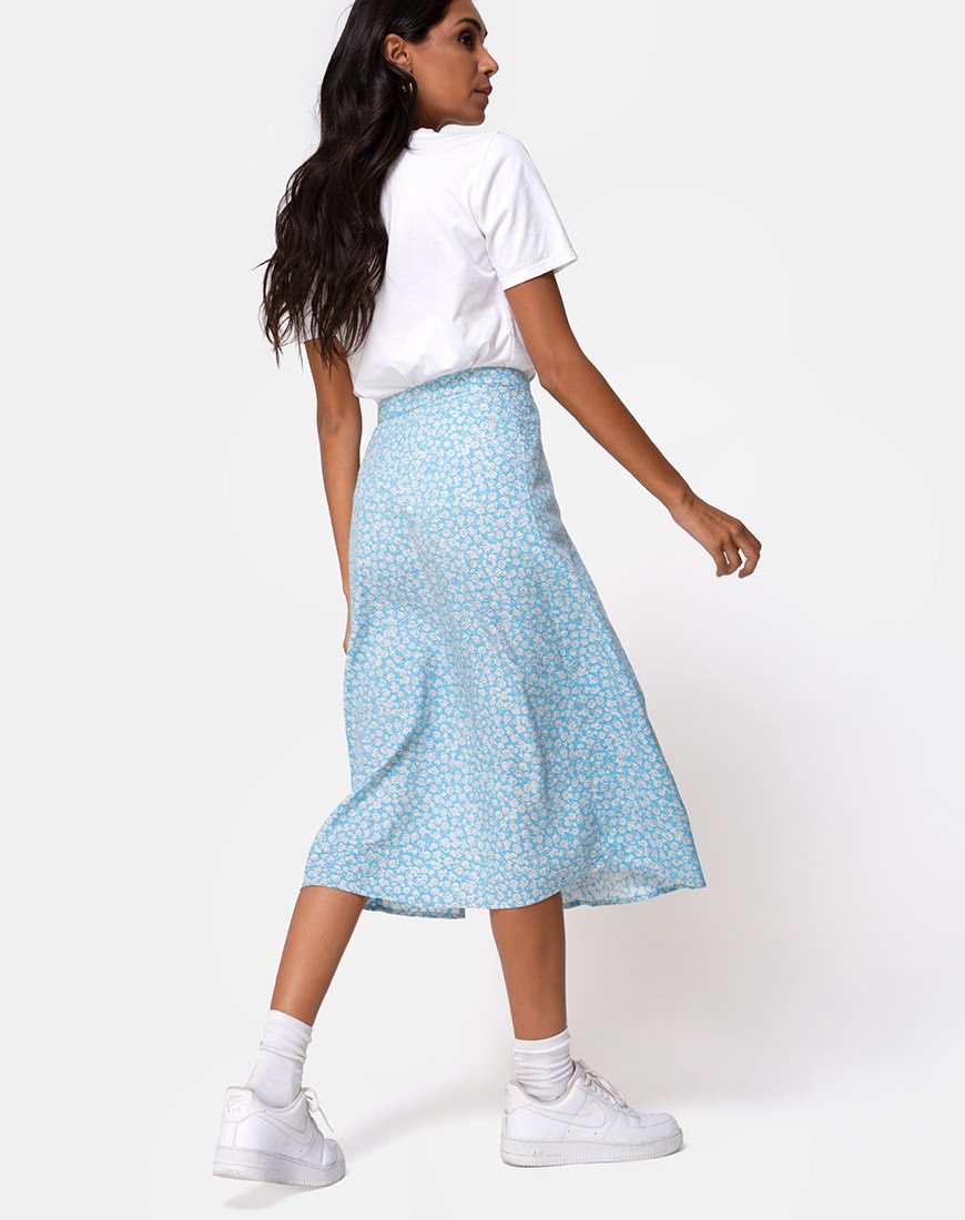 Saika Midirock in Ditsy Rose Blau