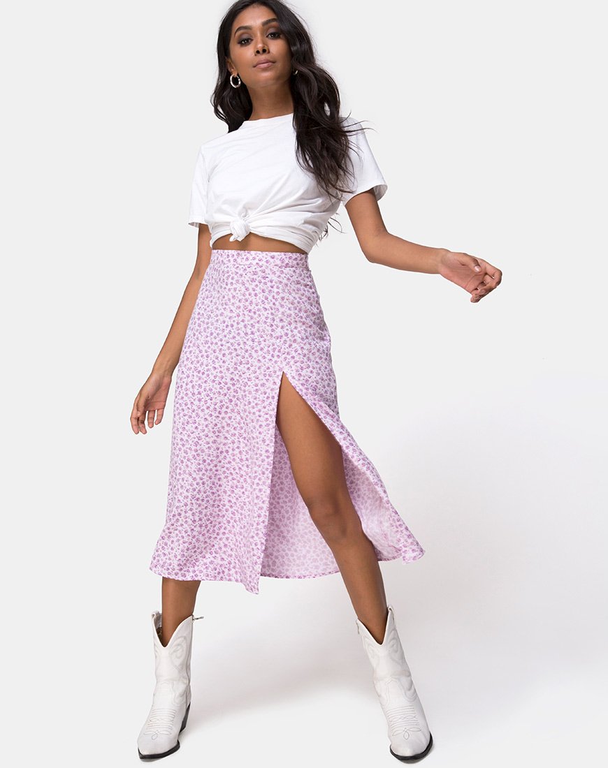 Saika Midirock in Ditsy Rose Flieder