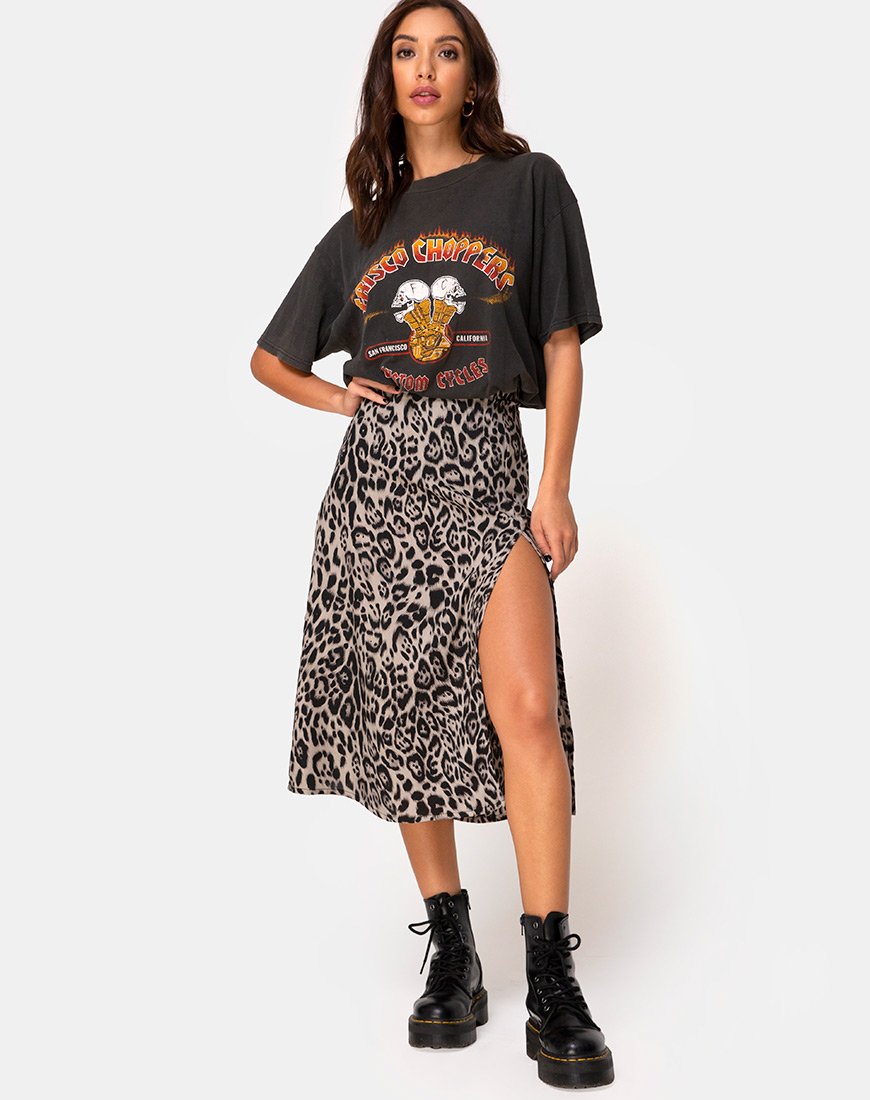 Saika Midirock in Leopard Grau
