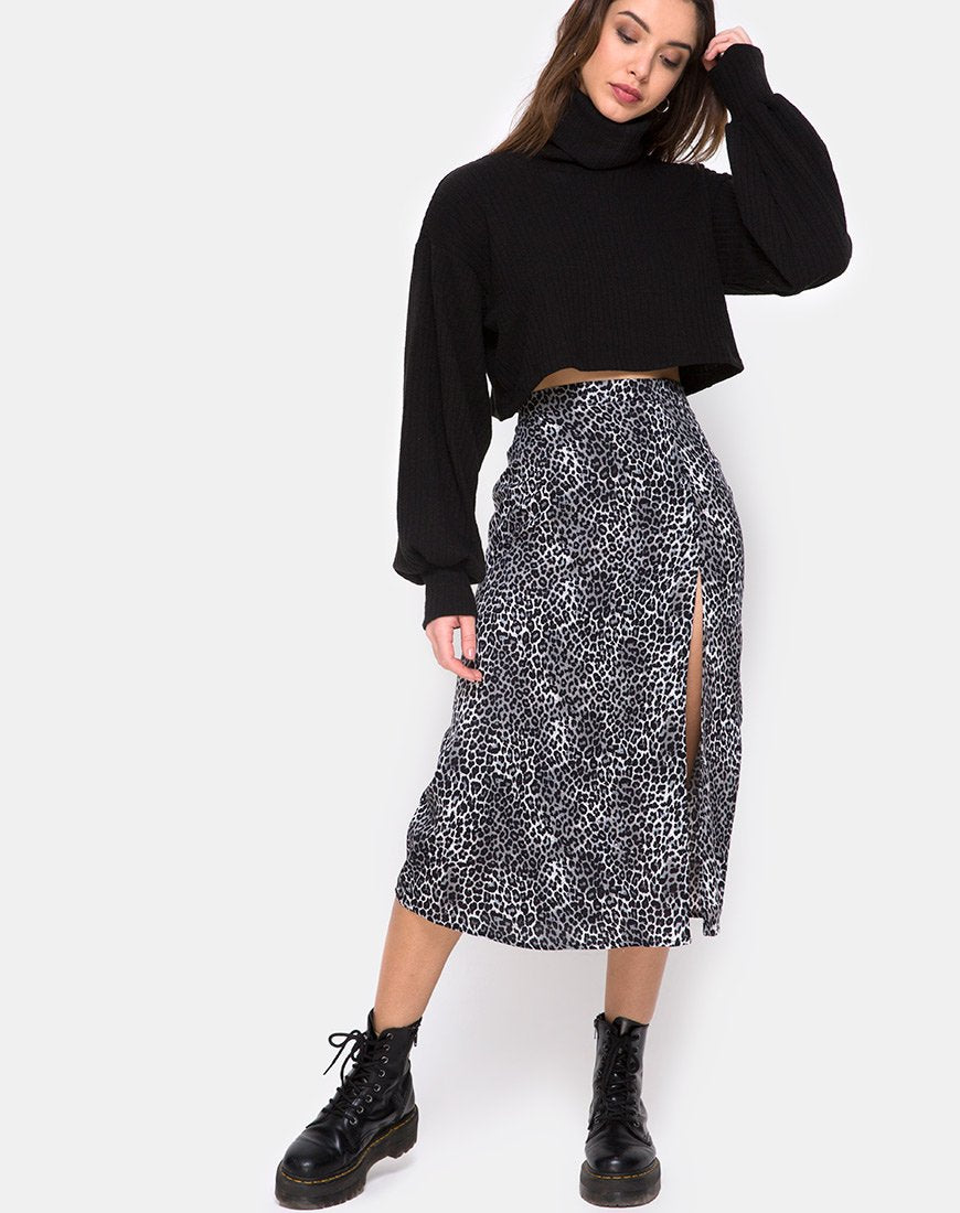 Bild von Saika Midirock in Rar Leopard Grau