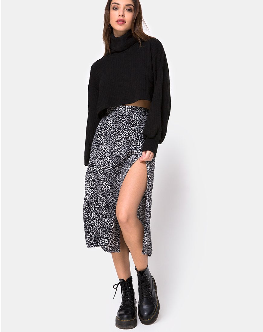 Bild von Saika Midirock in Rar Leopard Grau