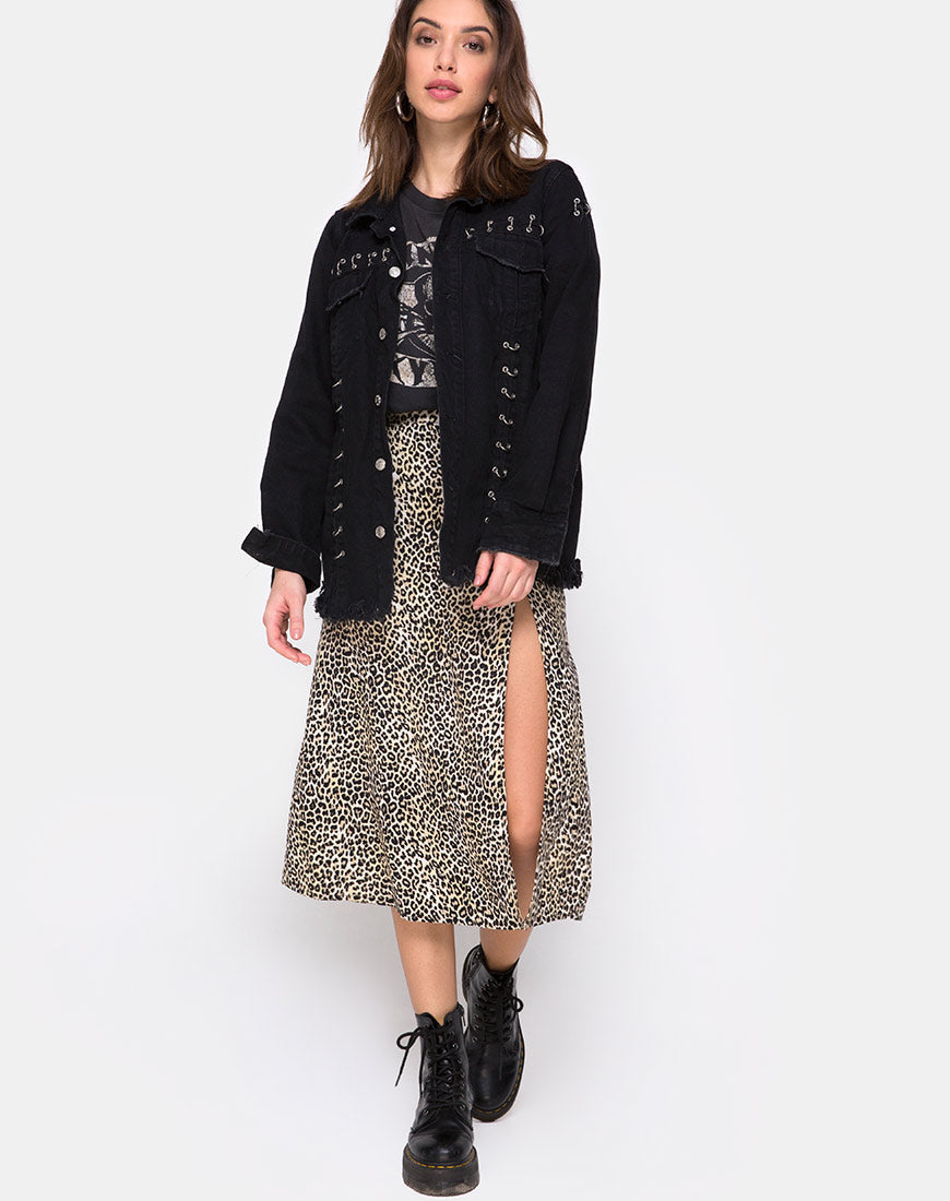 Bild von Saika Midirock in Rar Leopard Braun