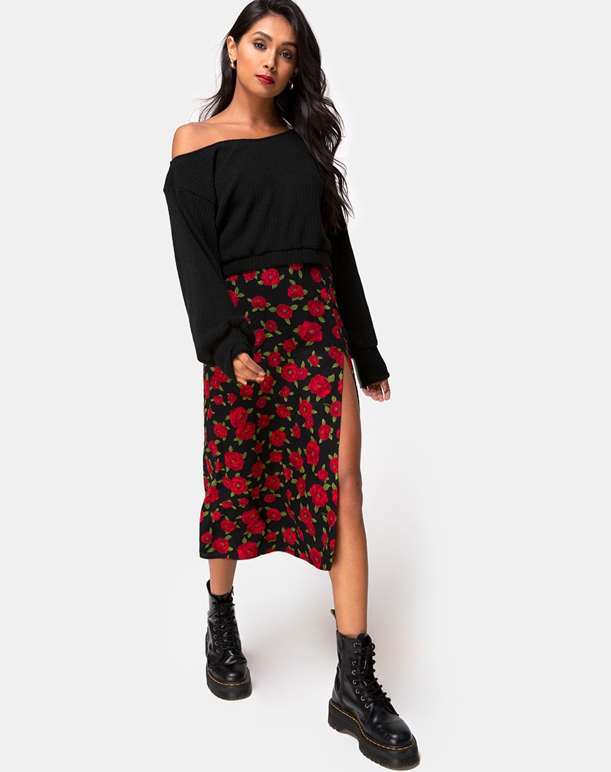 Saika Midirock aus Roaming Rose Schwarz