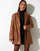 Bild von MOTEL X IRIS Saken Blazer in PU-Schokolade