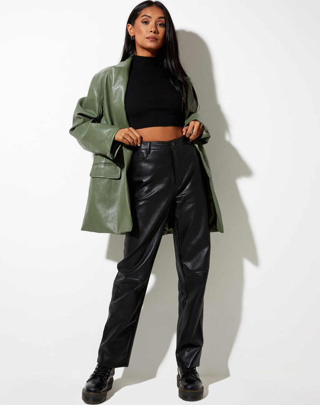 Saken Blazer in Pu Grün