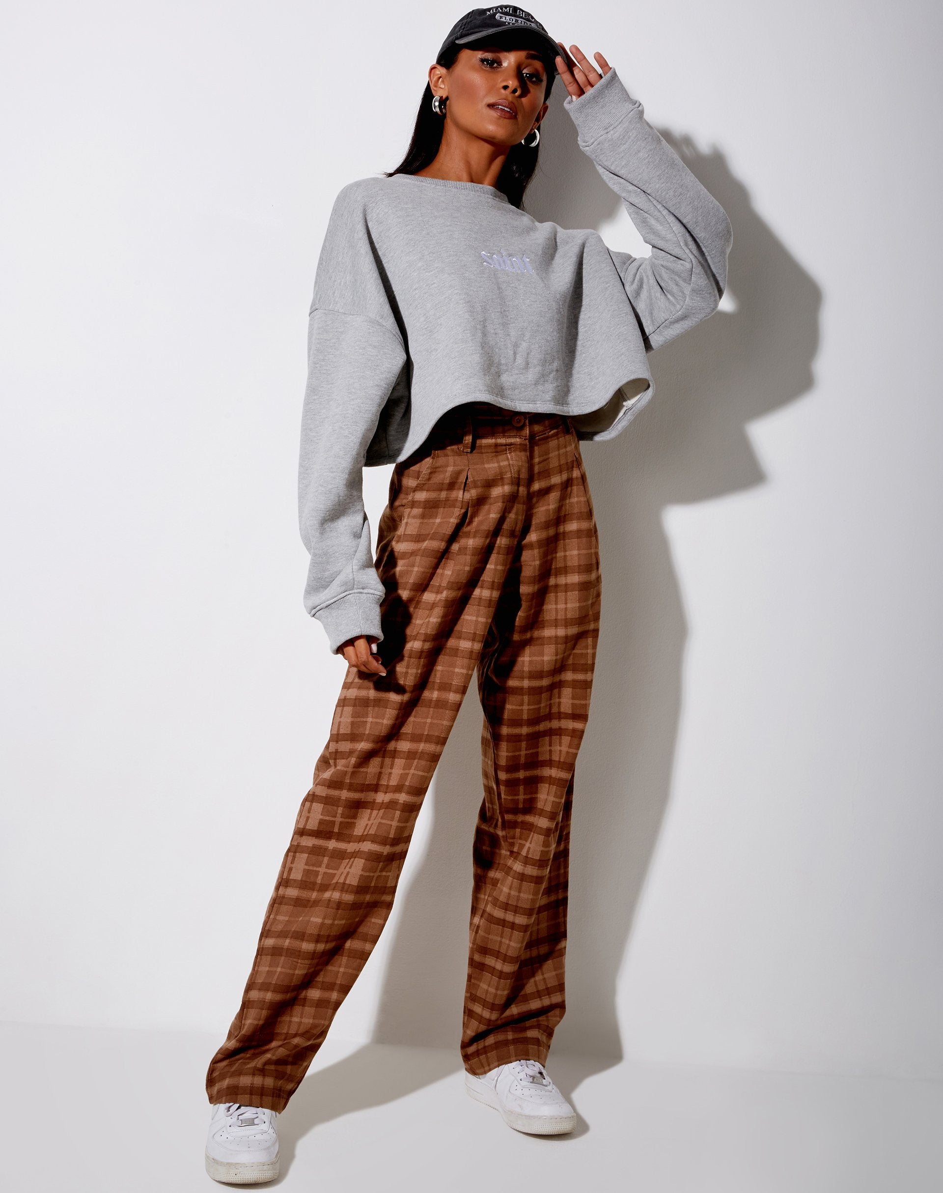 Image der Sakila-Hose in braunem Karo