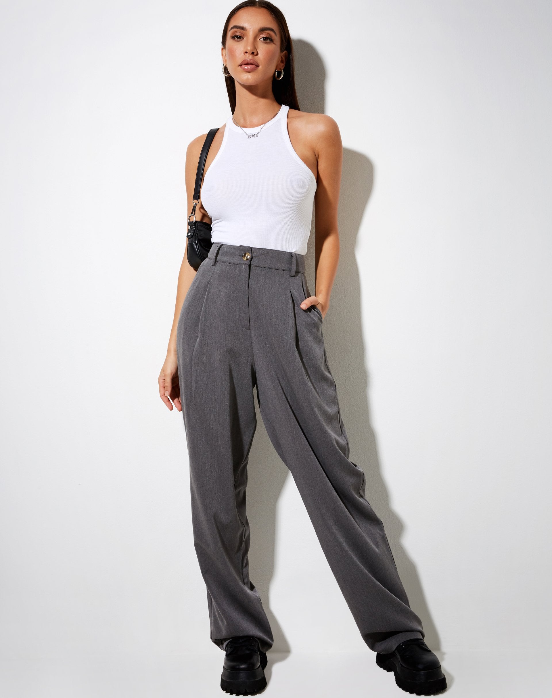 Image der Sakila Hose in Tailoring Charcoal