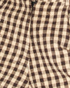 Gingham Tan und Schwarz