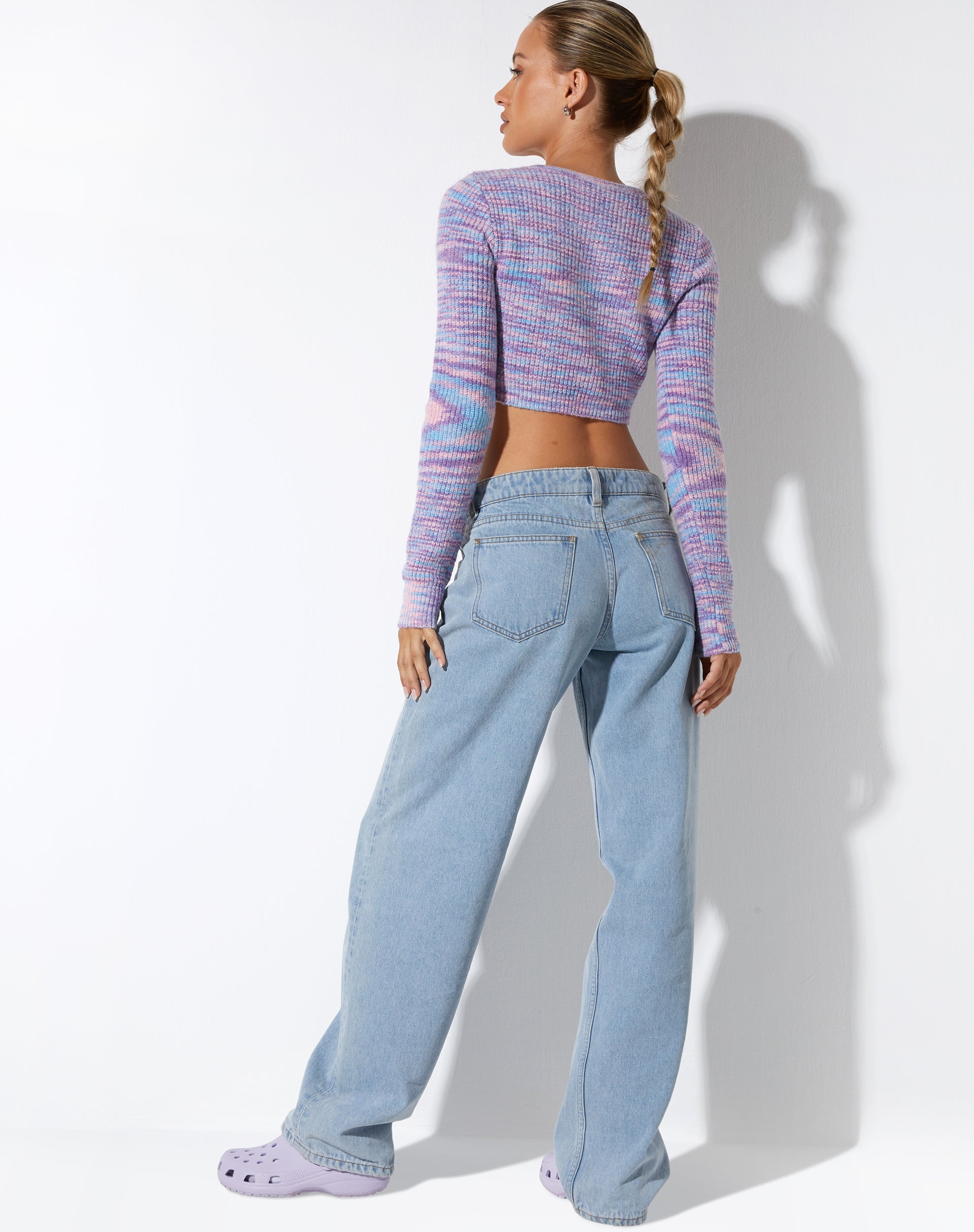 Bild von Salaka Crop Top in Space Dye Purple