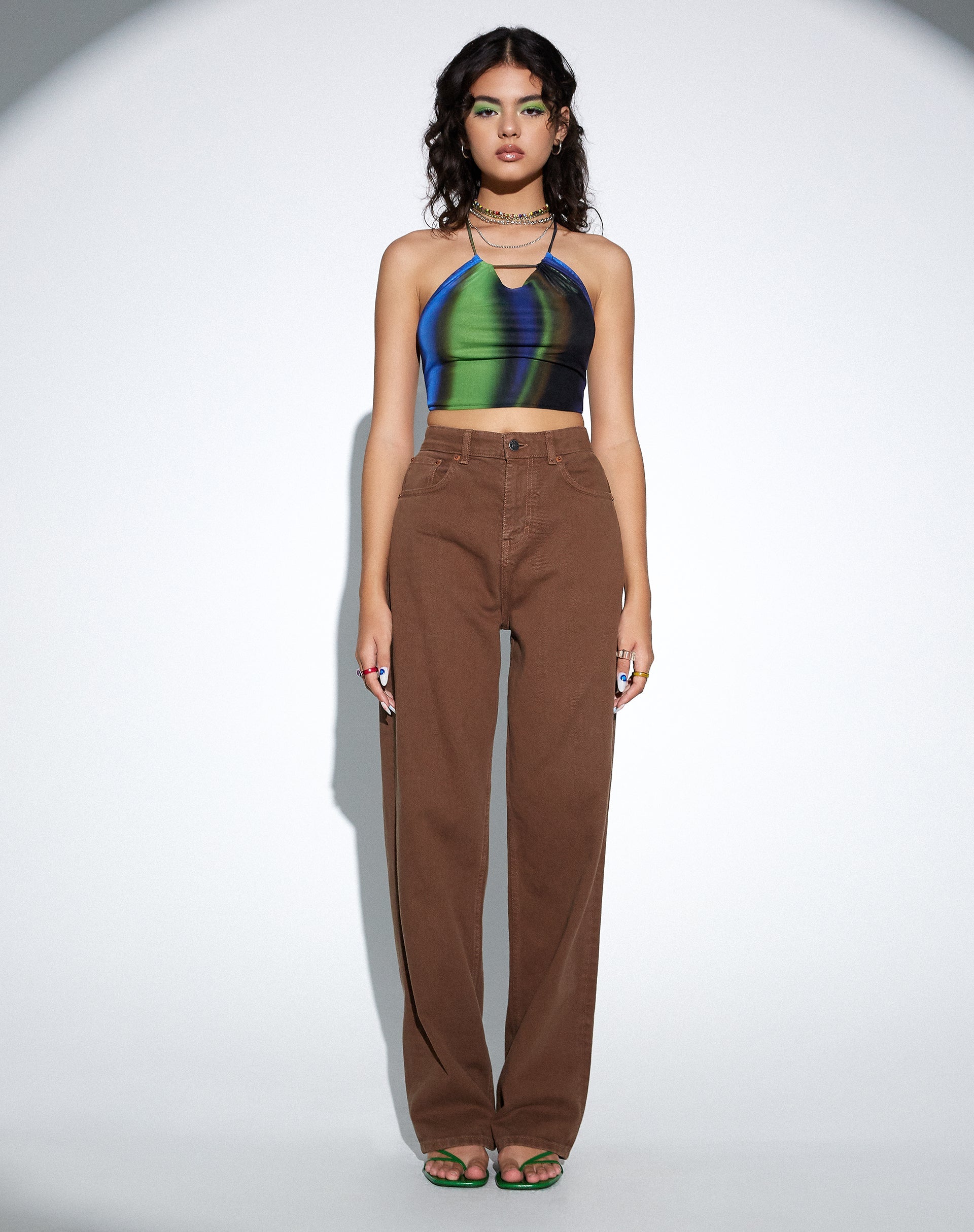 Bild von MOTEL X OLIVIA NEILL Parallel Jeans in Rich Brown