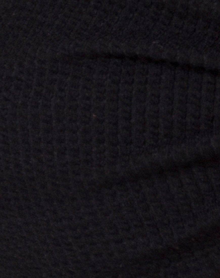 Bild von Samara Bikinioberteil in Crinkle Rib Schwarz