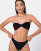 Bild von Samara Bikinioberteil in Crinkle Rib Schwarz