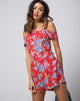 Bild von Samitta Cold Shoulder Playsuit in Vintage Fleur