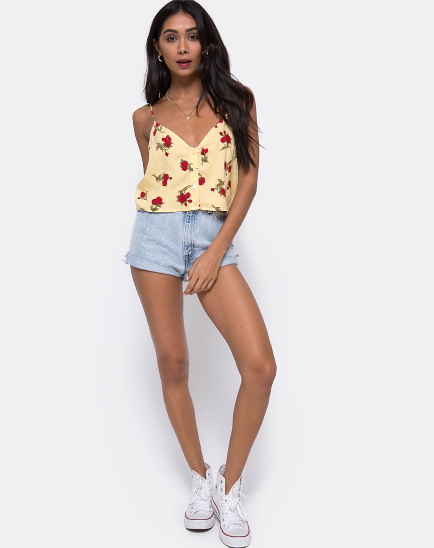 Bild von Sanami Cami Top in Falling Rose Gelb