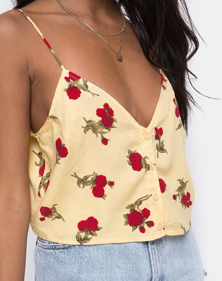 Bild von Sanami Cami Top in Falling Rose Gelb
