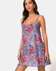 Image of Sanita Kleid in Dschungelrose Print Netz