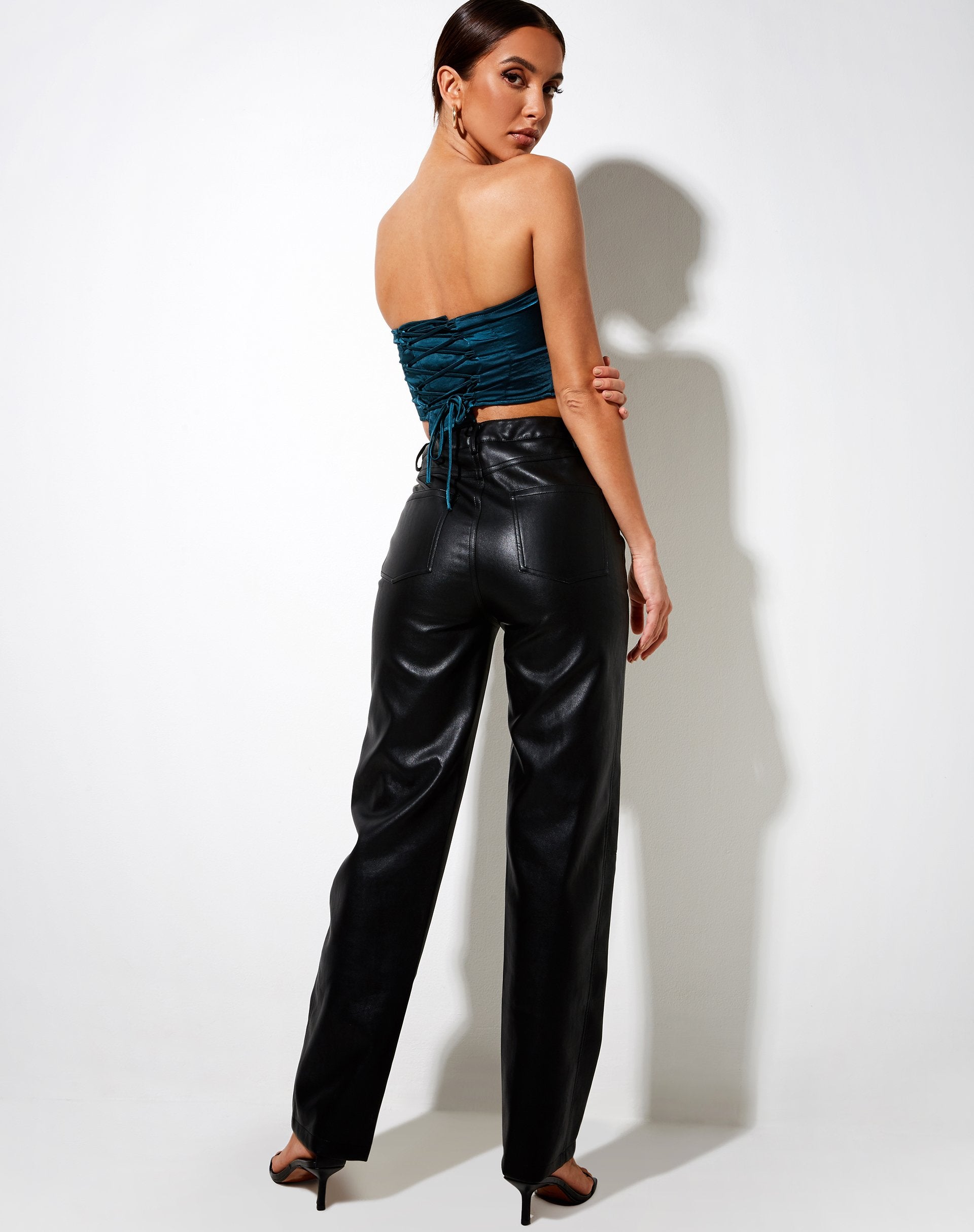 Bild von Sanja Bandeau-Top in Satin Teal
