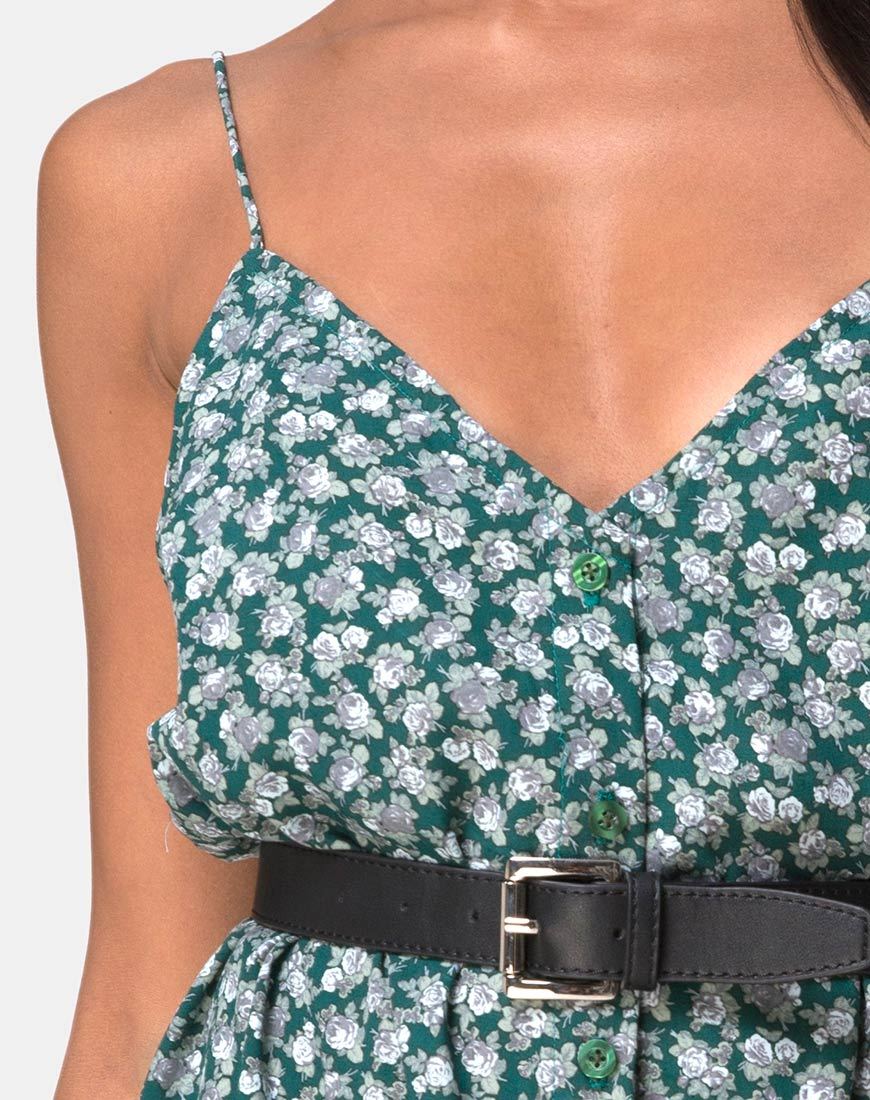 Image of Sanna Slip Dress in Floral Bloom Grün
