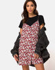 Bild von Sanna Slip Dress in Floral Charm Rot
