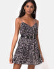 Bild von Sanna Slip Dress in Leopard Grau