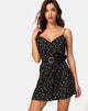 Bild von Sanna Slip Dress in Pretty Petal Schwarz