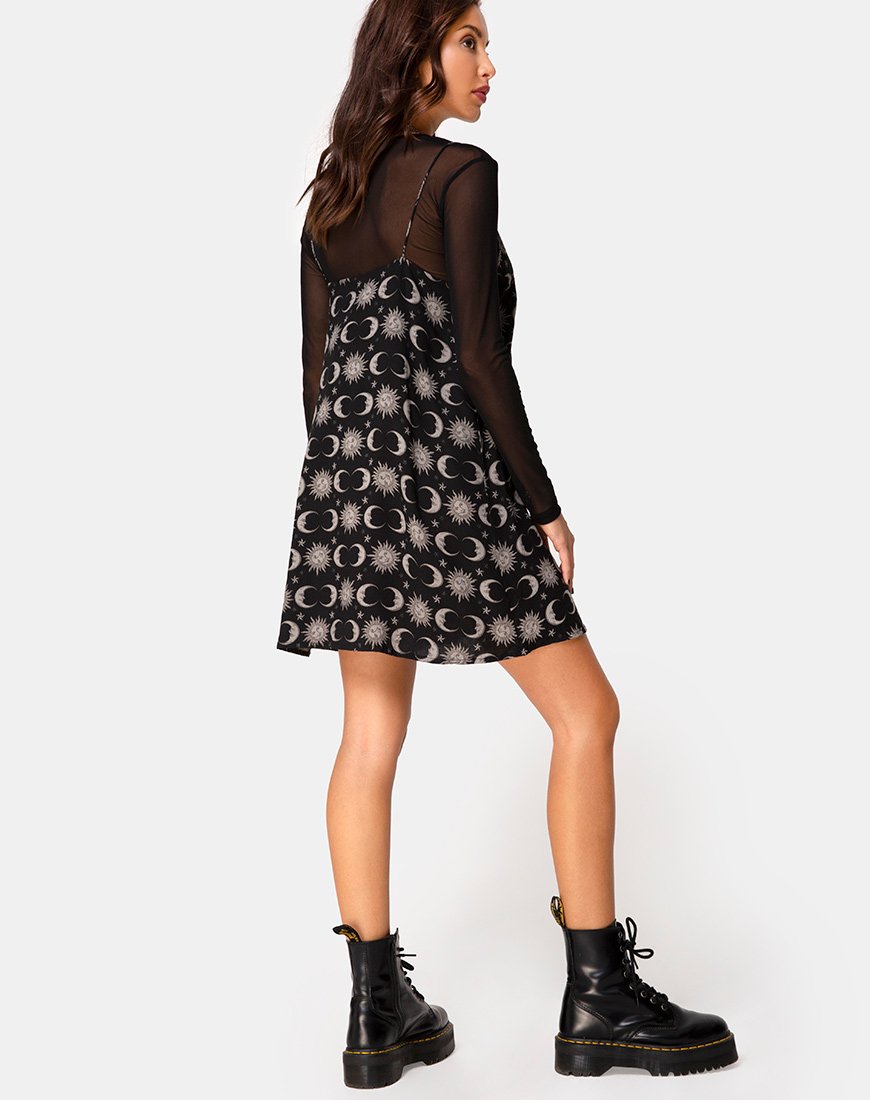 Image of Sanna Slip Dress in Moonlight Schwarz