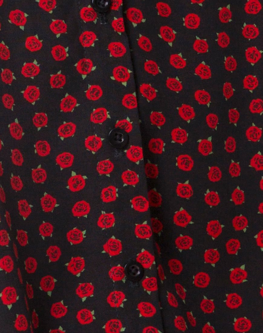Image of Sanna Slip Dress in Dotty Rose Schwarz