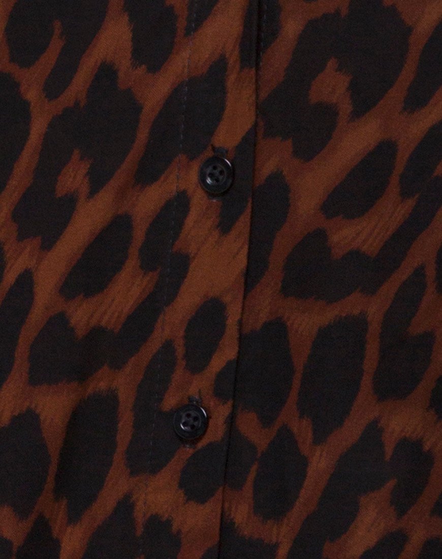 Image of Sanna Slip Dress in Übergröße Jaguar Braun
