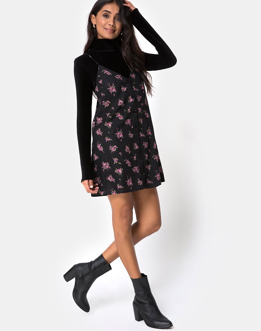 Image of Sanna Slip Dress in Sohey Rose Schwarz