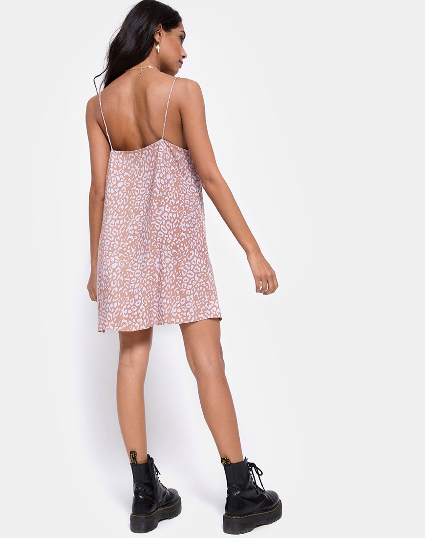 Bild von Sanna Slip Dress in Leopard Spot