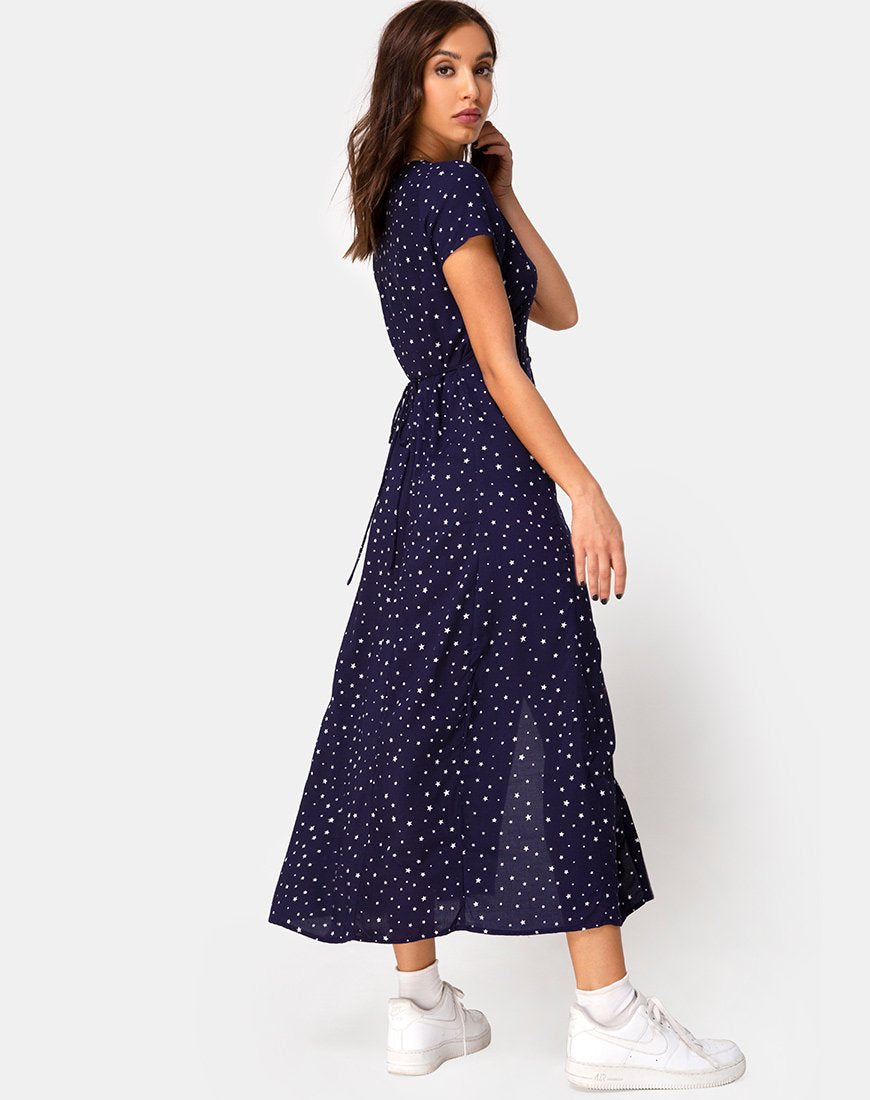 Sanrin Midikleid in Starstruck Navy