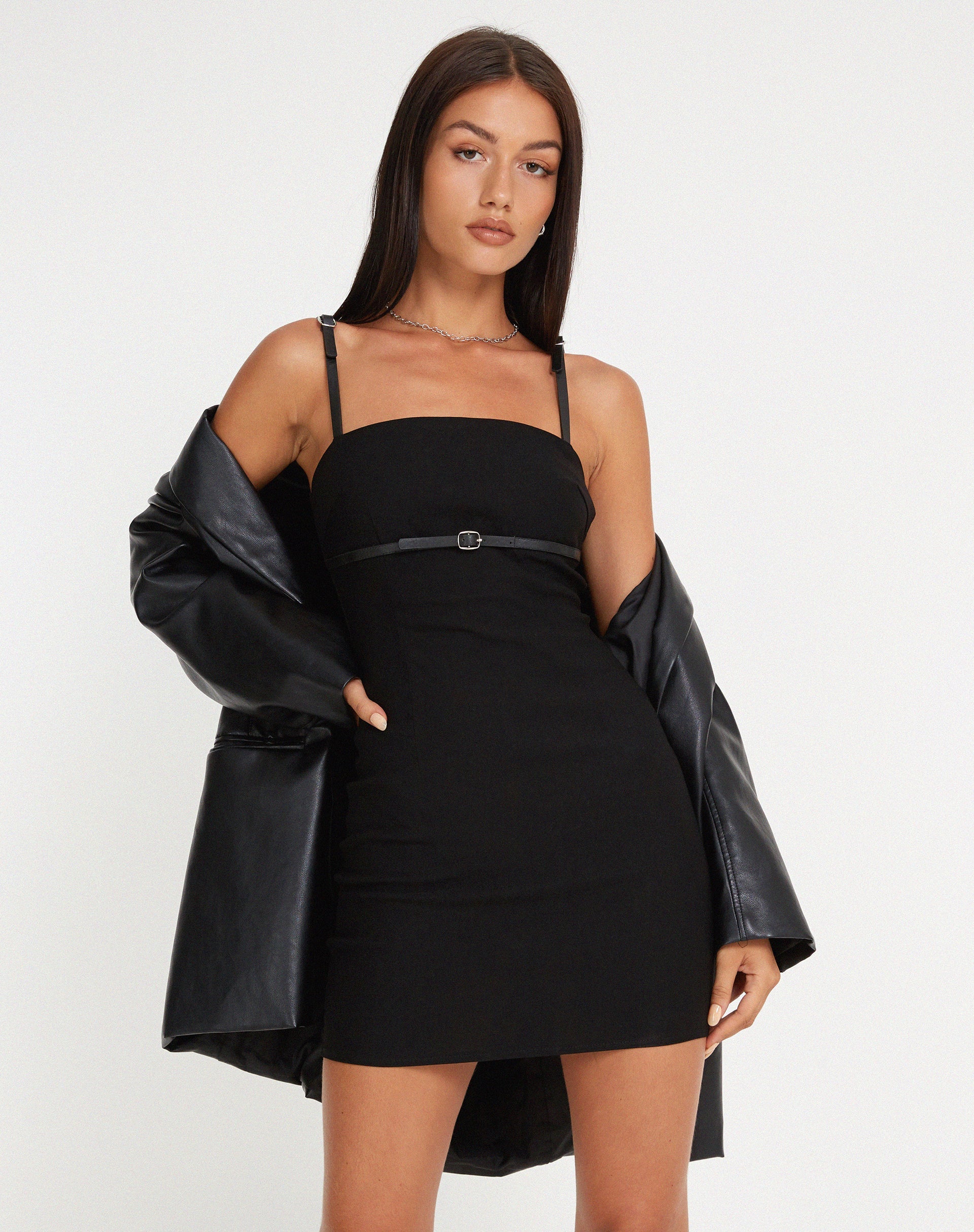 Bild von Saoirse Mini Dress in Tailoring Black