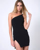 Image von Satchel Bodycon Kleid in Schwarz