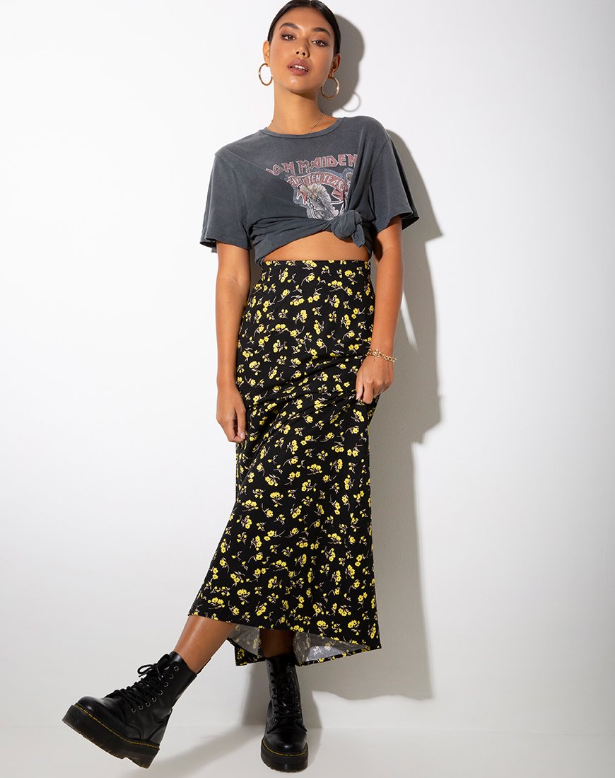 Bild von Sayan Maxirock in Butterblume Schwarz und Gelb