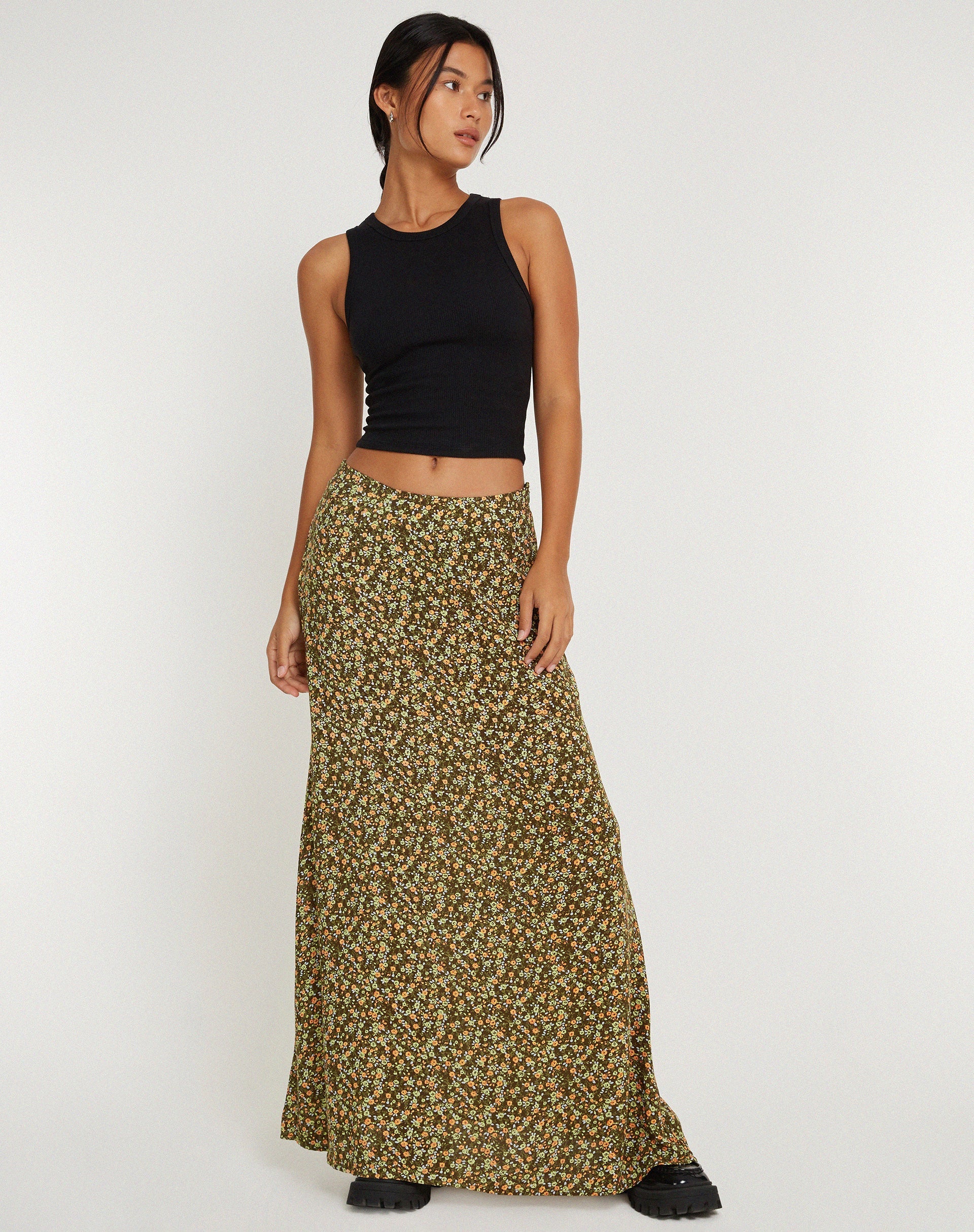 Abbildung Sayan Maxirock in Grungey Floral Khaki