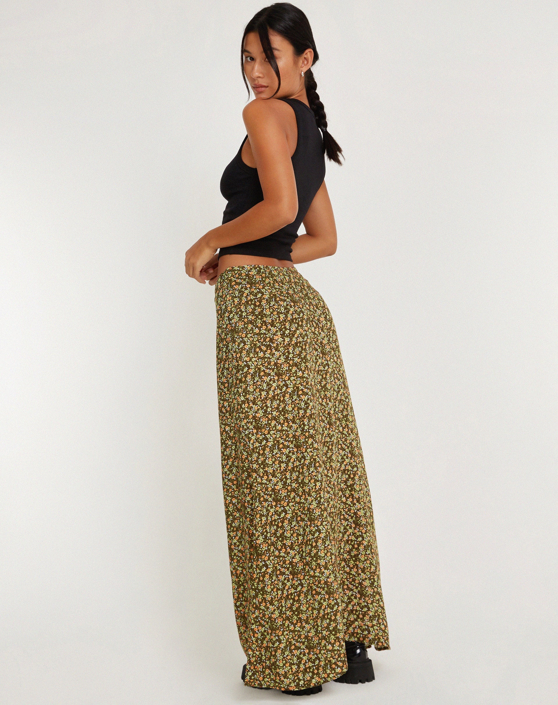 Abbildung Sayan Maxirock in Grungey Floral Khaki