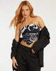 Abbildung von Sayri Bandeau Top in Mono Doodle Black