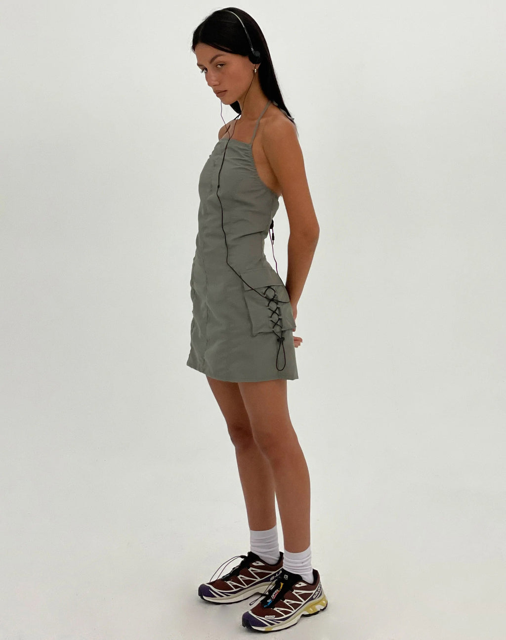 MOTEL X JACQUIE Schmidt Minikleid in Grau