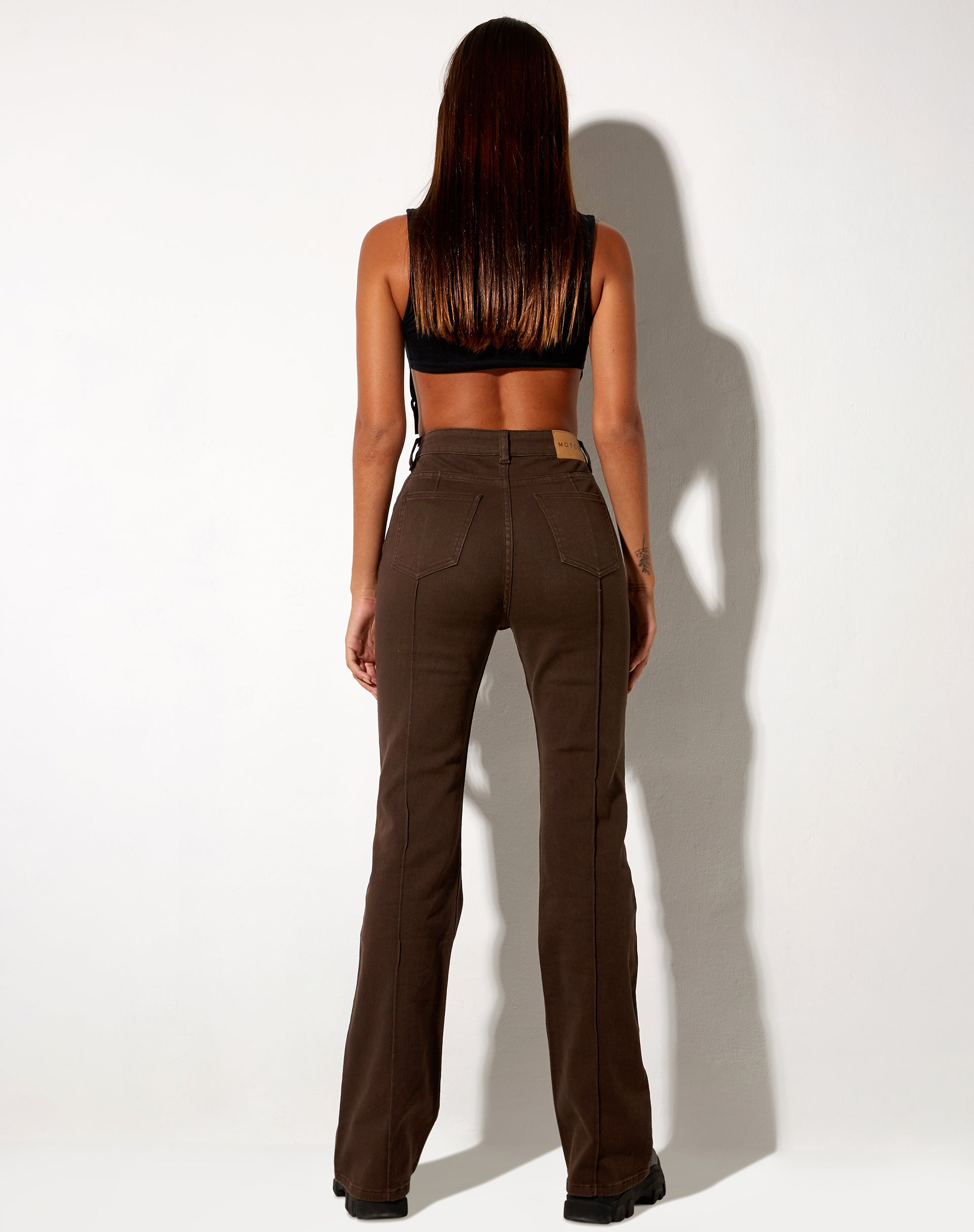 Bild von Seam Bootleg Jeans in Bitter Chocolate