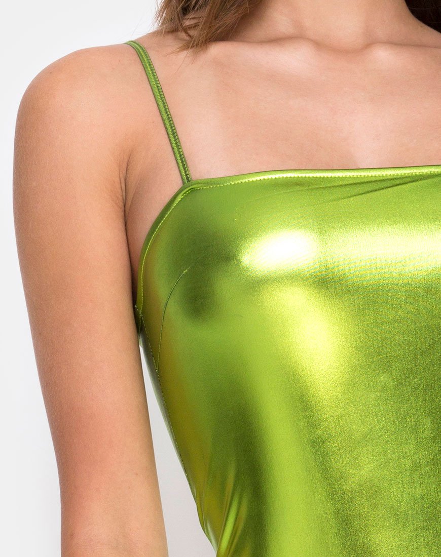 Bild von Selah Kleid in Metallic Grün