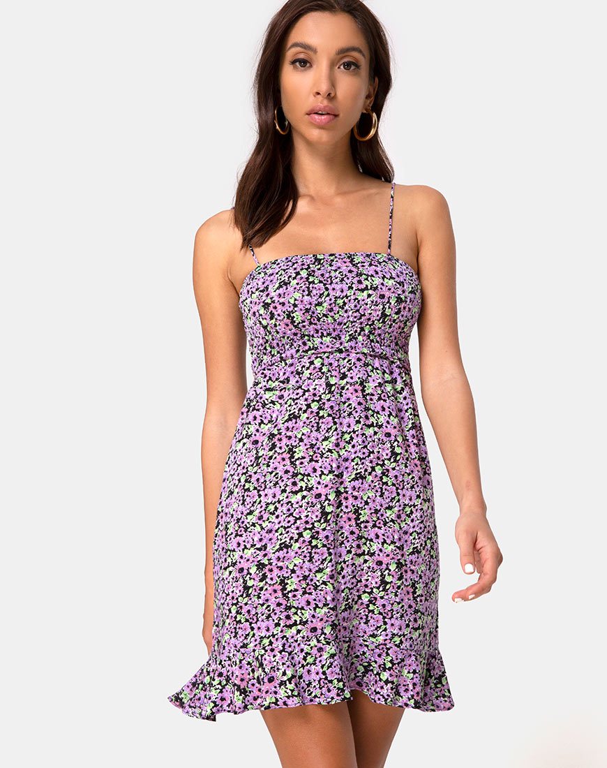Image of Seldre Minikleid in Fliederblüte