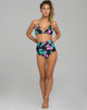 Bild von Selena High Waisted Bikini Bottom in Paradise Print