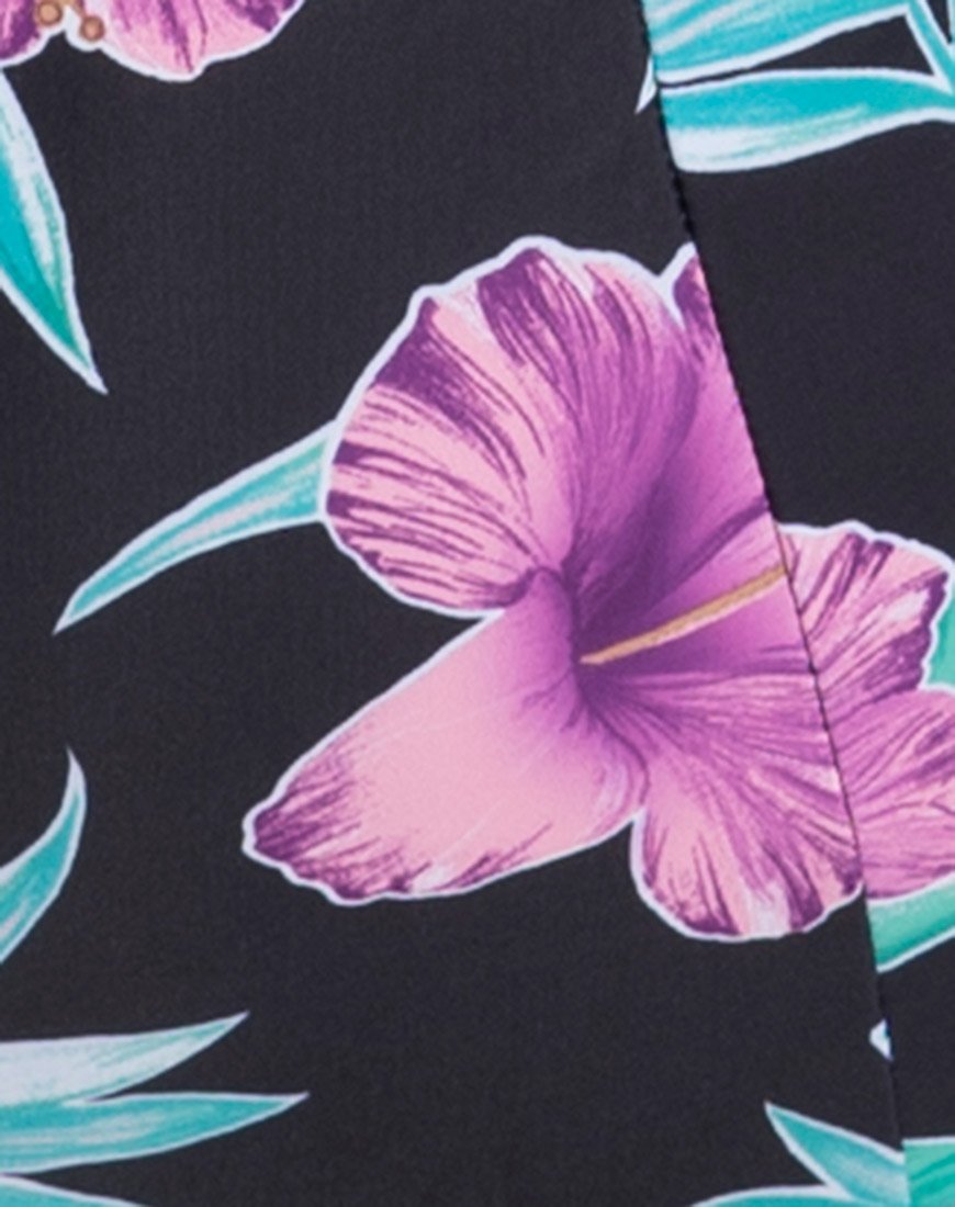 Bild von Selena High Waisted Bikini Bottom in Paradise Print