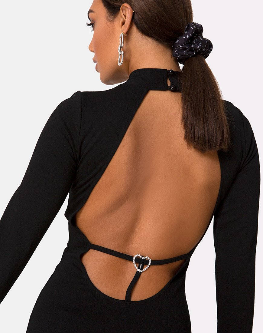 Image of Sellio Kleid aus schwerem Lycra Schwarz