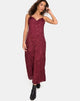 Bild von Senia Kleid in Satin Rose Burgundy