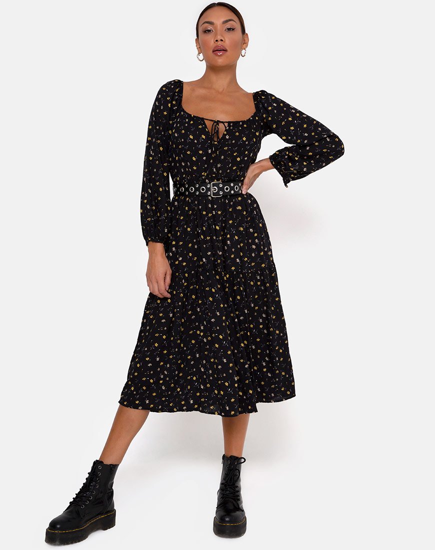 Bild von Senora Kleid in Pretty Petal Schwarz
