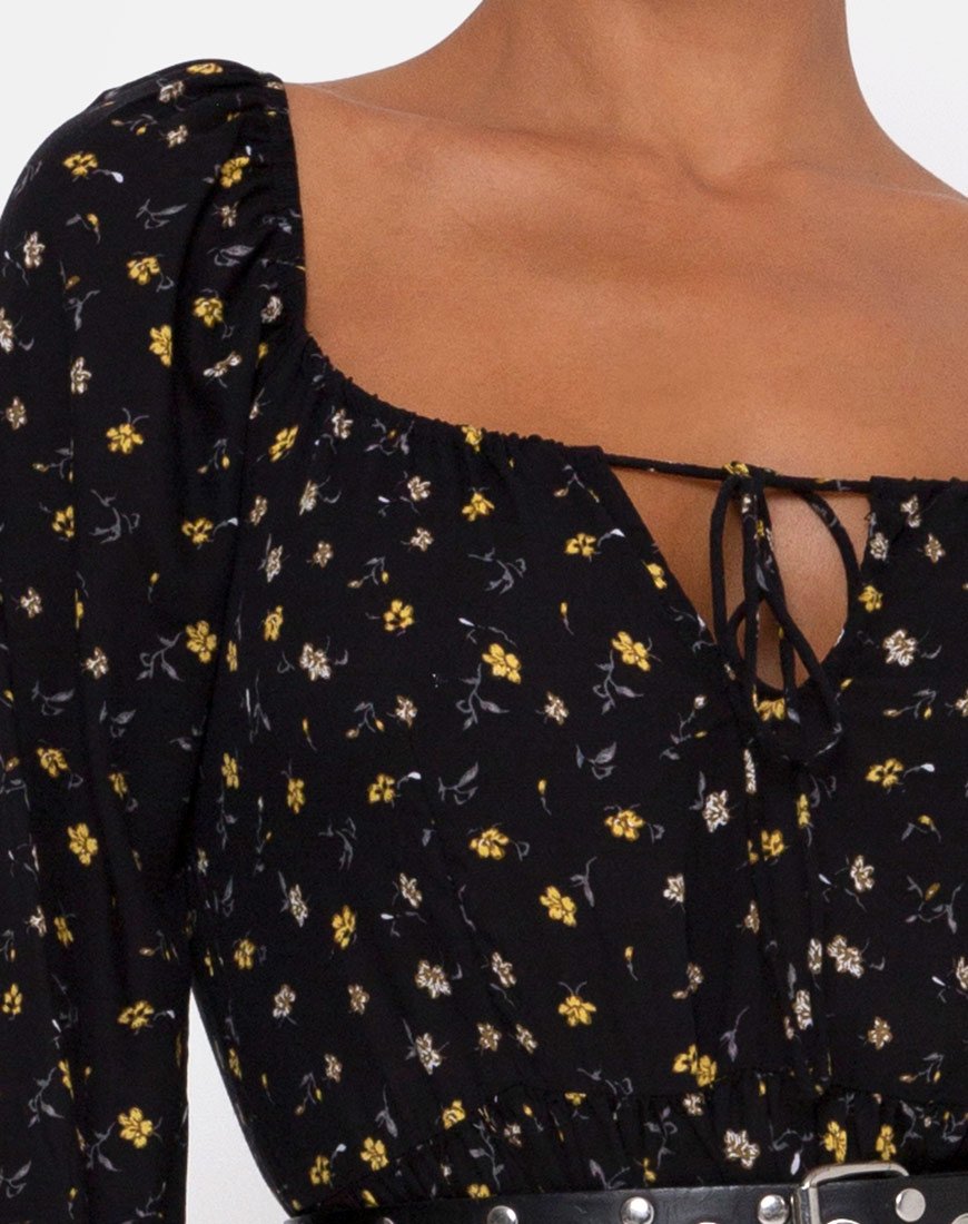 Bild von Senora Kleid in Pretty Petal Schwarz
