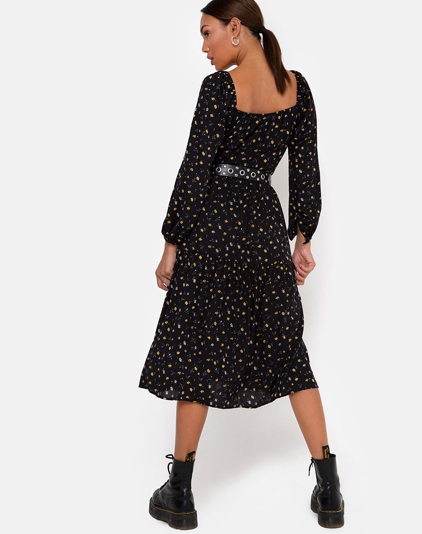 Bild von Senora Kleid in Pretty Petal Schwarz