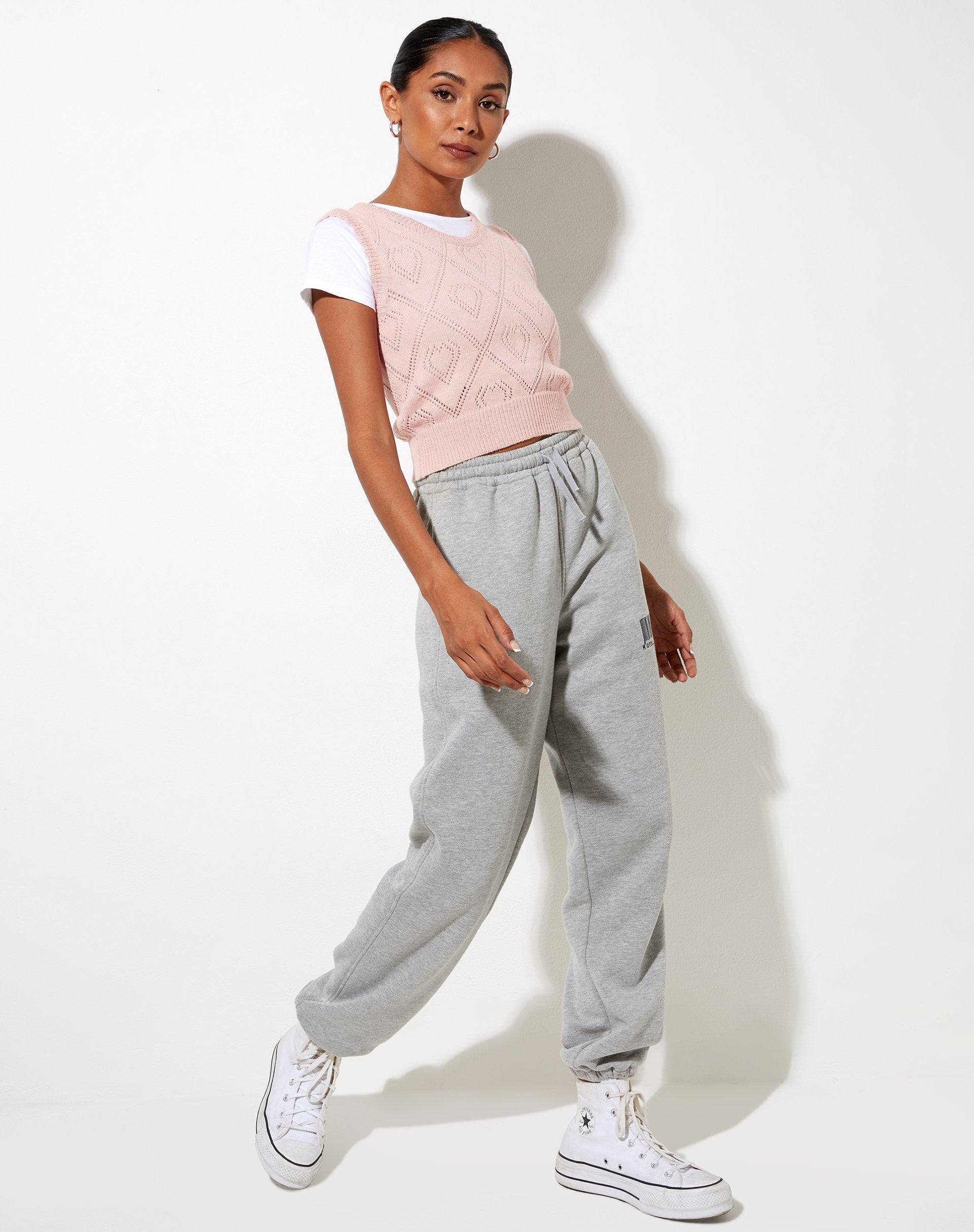 Bild von Shala Tank Top in Diamant und Herz Rosa